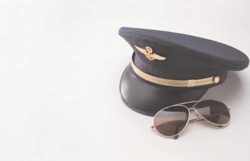 pilot hat glasses